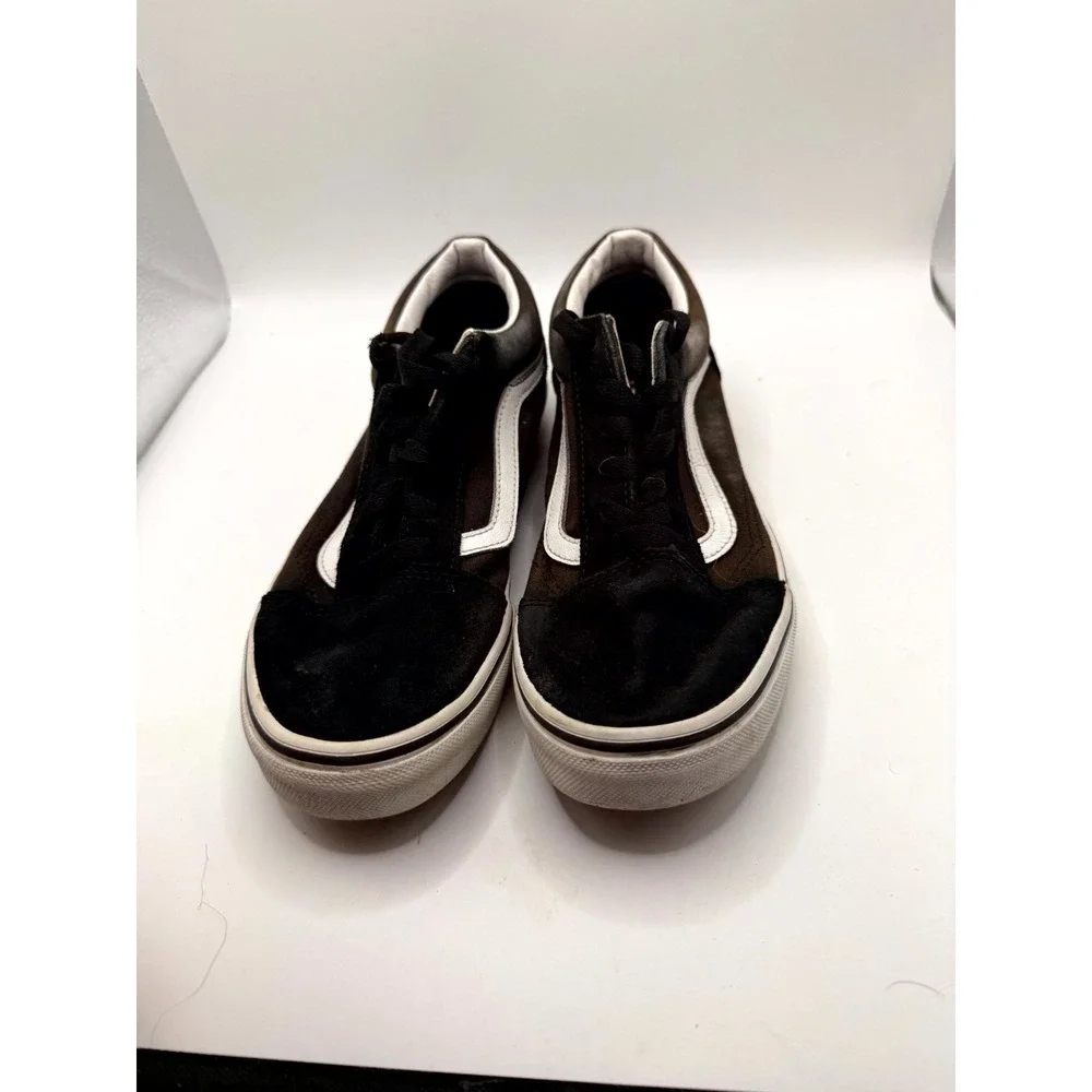 VANS Old Skool Leopard Sidewall Unisex Kids 5 Sneaker Black Low‎ Top Skate Shoes